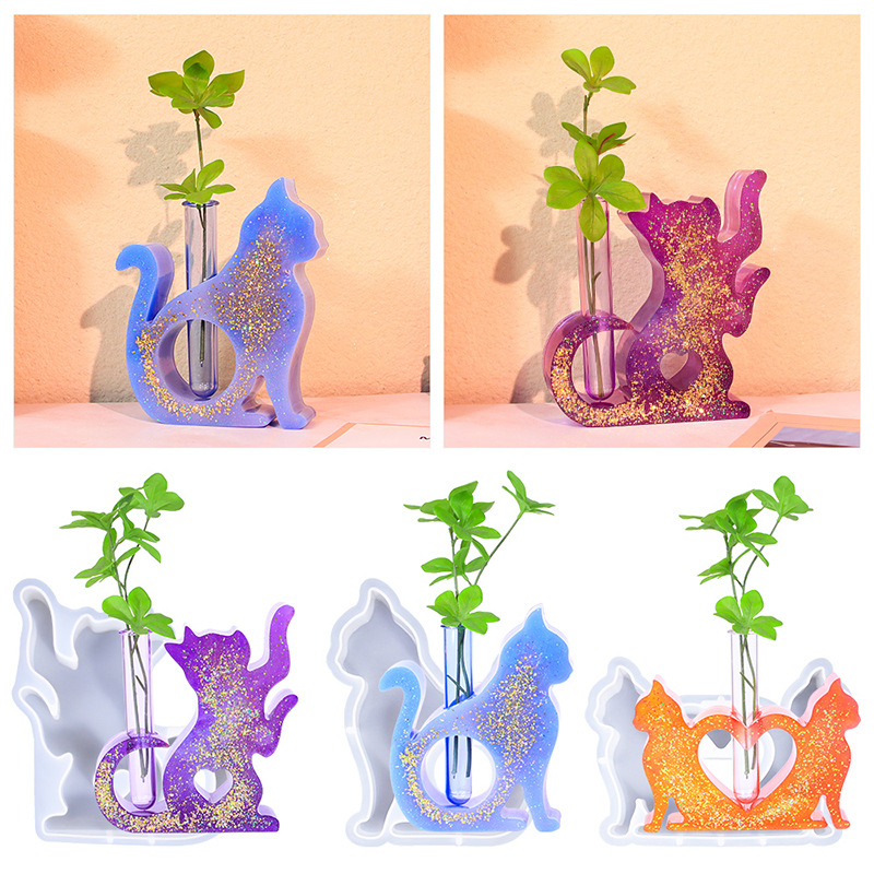 Propagation Station Vase - Cat Shaped Resin Molds Vase Silicone