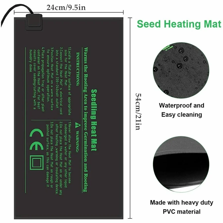 4 Sizes 220V EU Plug Seedling  - Heat Mat Seedling ulasan dan harga