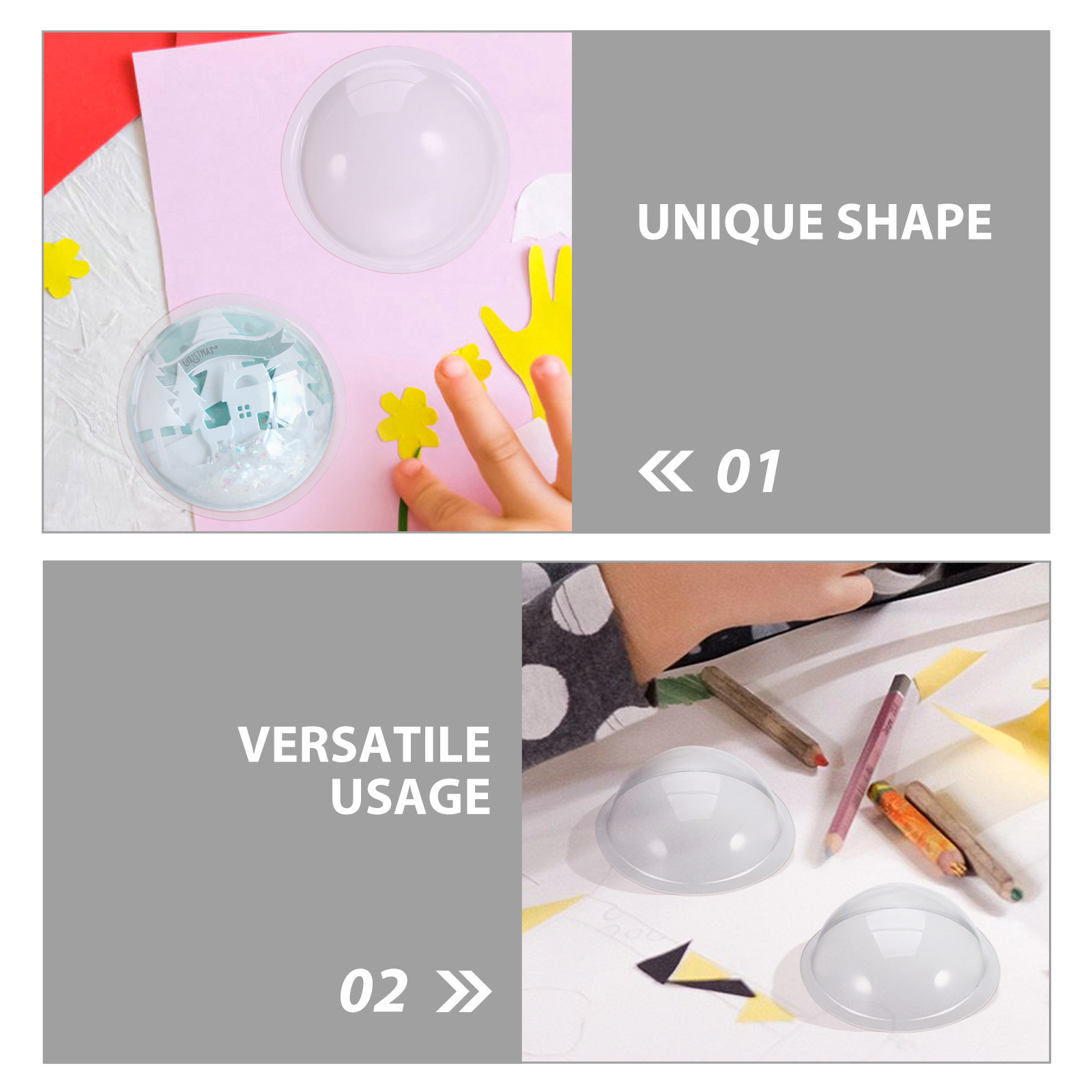 30Pcs Plastic Hemisphere Ornam - Plastic Dome Clear ulasan dan harga