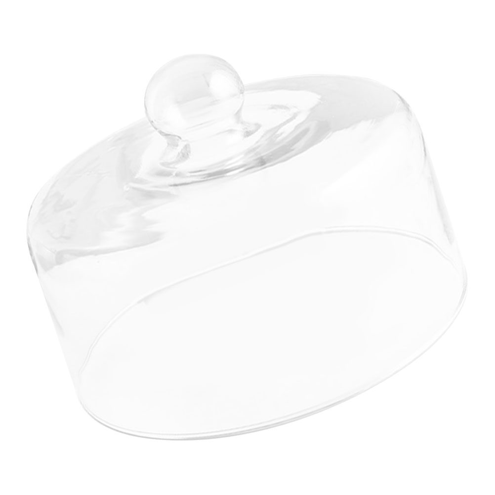 21Cm Clear Glass Cake Dome Cov - Plastic Dome Clear ulasan dan harga
