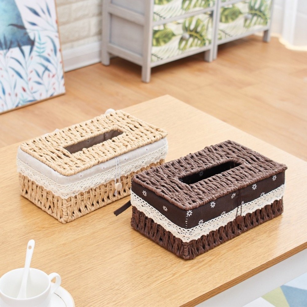 Creative Straw Knitting Basket - Agar Tissue Culture ulasan dan harga