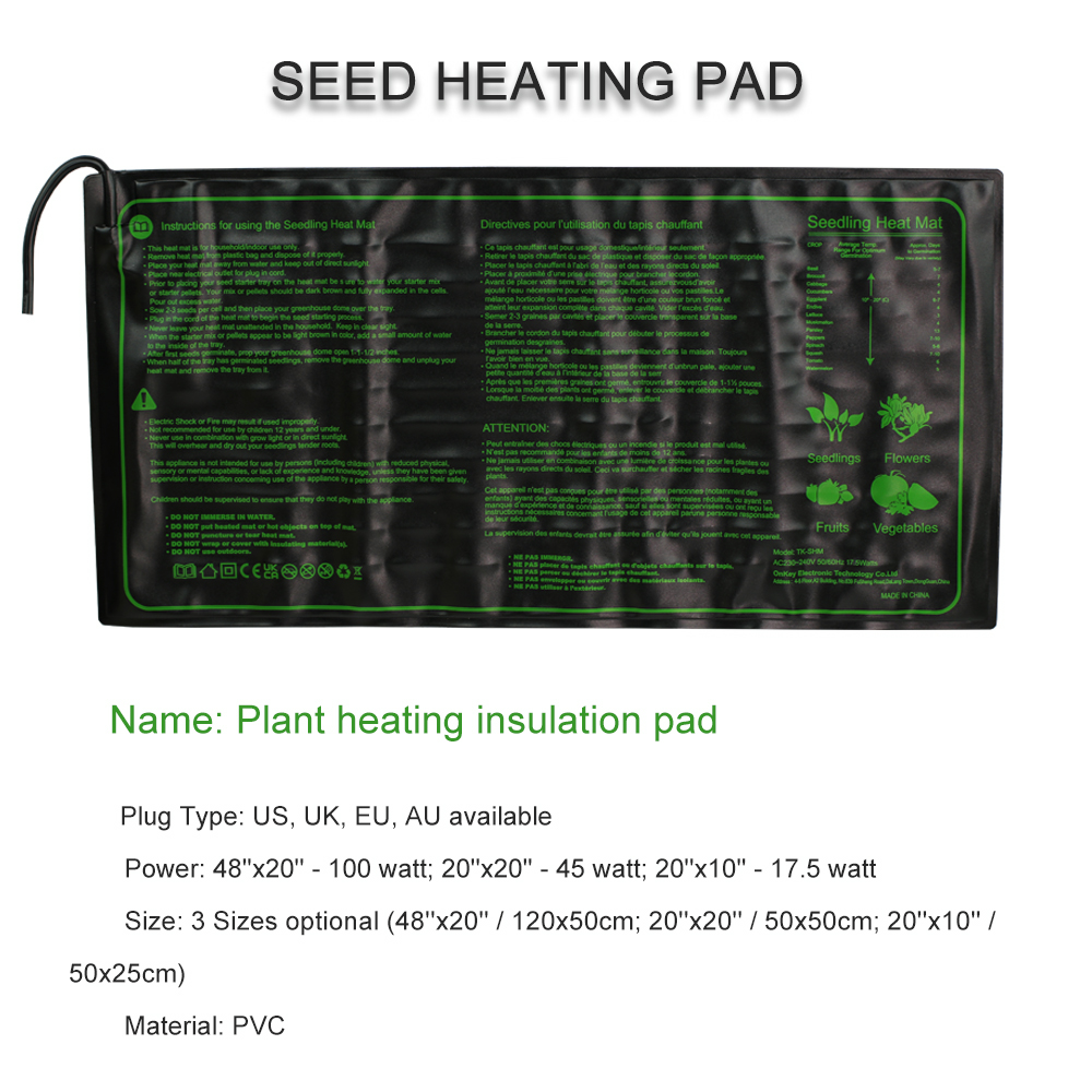 Seedling Heating Pad 3 Sizes W - Heat Mat Seedling ulasan dan harga