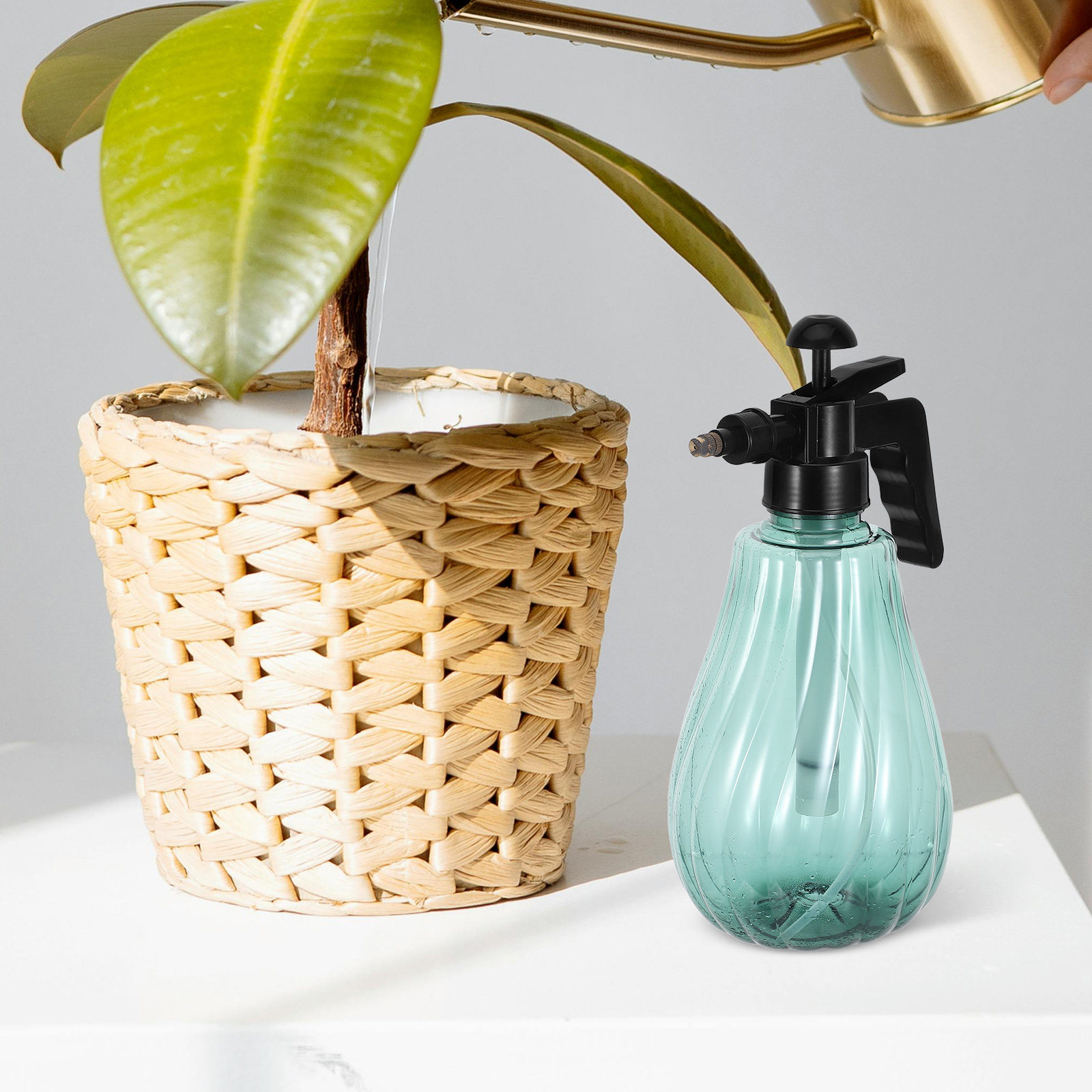 Handheld Garden Sprayer Green  - Misting Bottle Fine ulasan dan harga