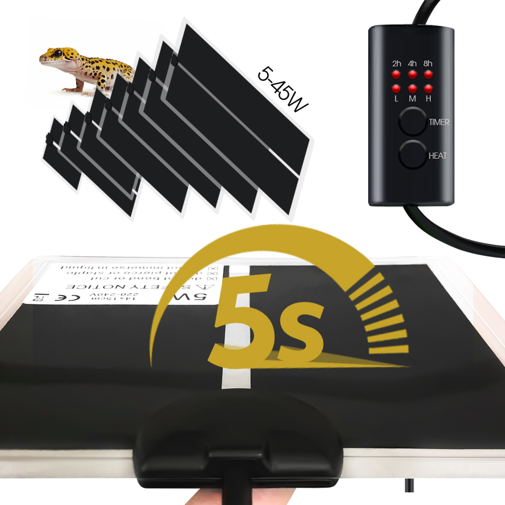 EU Plug 5-20W Reptiles Adjusta - Heat Mat Seedling ulasan dan harga