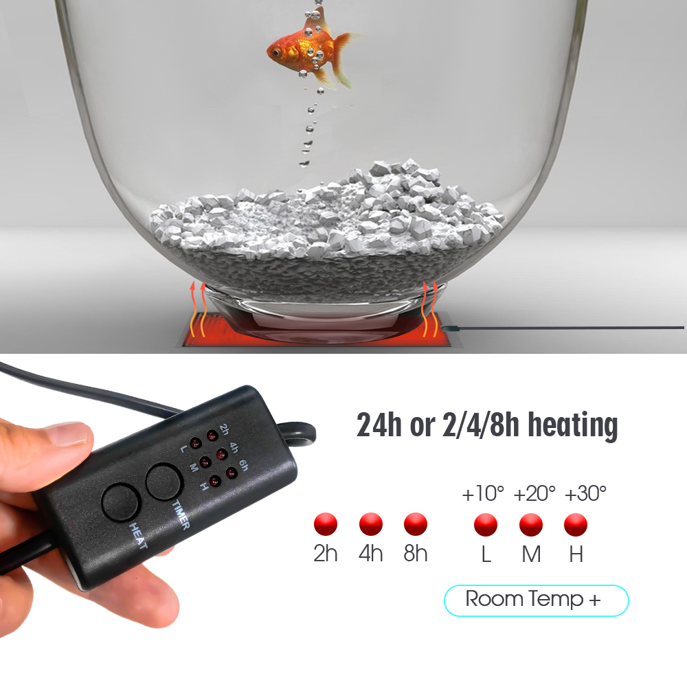 EU Plug 5-20W Reptiles Adjusta - Heat Mat Seedling ulasan dan harga