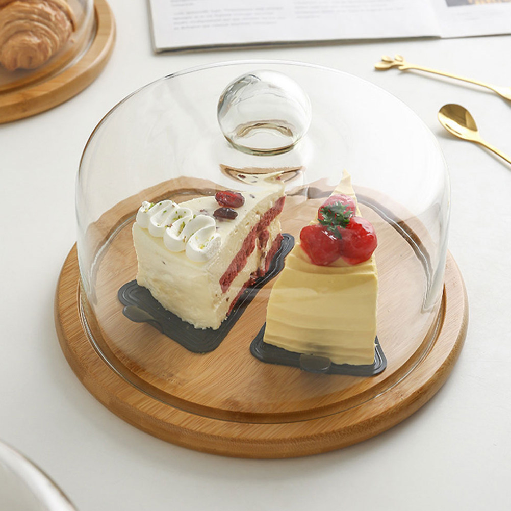 18Cm Transparent Glass Food Co - Plastic Dome Clear ulasan dan harga